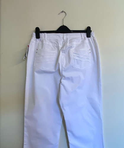 Weiße Baumwoll Jeans Hose von Cosma Easy Care Soft Touch - Größe 16 - NEU! - Bild 4 von 4