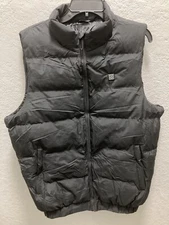 Genovega Heated Vest With 1000 mAH Power Bank Black Size 2XL Zipper Pockets