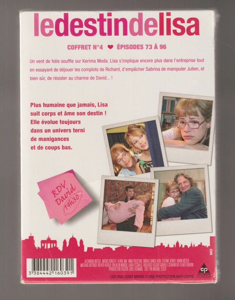 LE DESTIN DE LISA - COFFRET N° 4 - ÉPISODES 73 À 96 - 2007 - DVD - NEUF - Photo 2/2