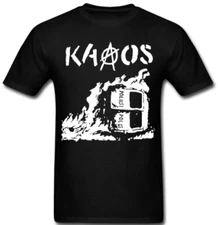 Kaaos T shirt Tee Rock Band Music Punk Medal CBGB Anarcho anarchy