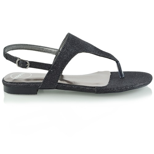 Womens Flat Holiday Toe Post Sandals Ladies Flip Flops Beach Casual T-bar Shoes - Picture 6 of 34