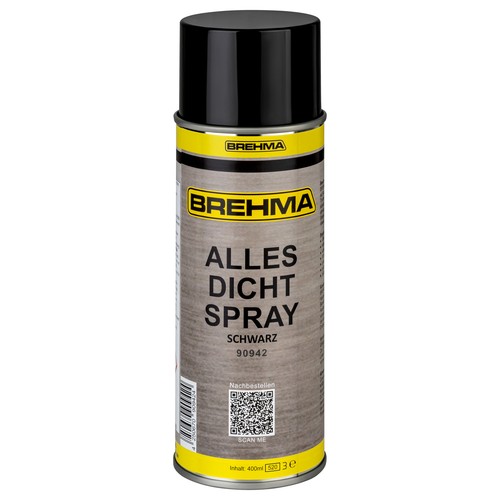 6x BREHMA Alles Dichtspray sprühbarer Kunststoff Sprühdichtung schwarz 400ml - Bild 2 von 3