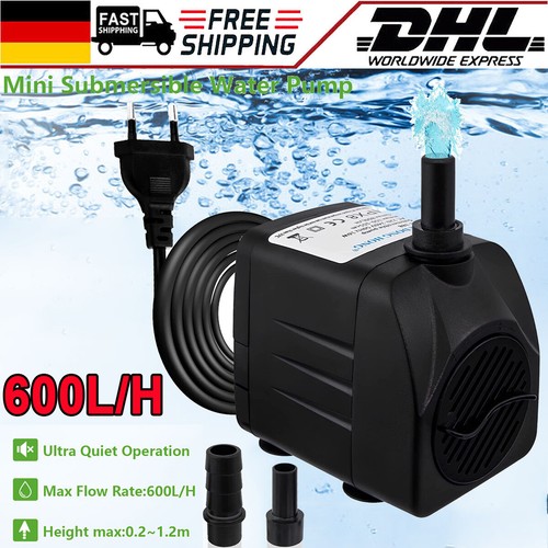 12V Wasserpumpe 10W 600l/h Teichpumpe Gartenteichpumpe Wasser Pumpe Tauchpumpe - Bild 15 von 15
