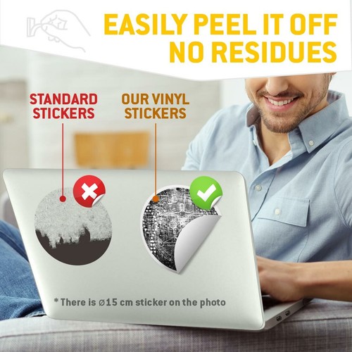 2 x Vinyl Stickers 20cm (bw) - Biotech Computer Science #38912 - 第 4/8 張圖片