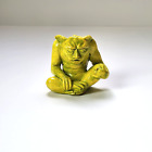 Gargoyle Figurine Small Yellow-Green Crossed Legs Pottery Mythical Fantasy Decor