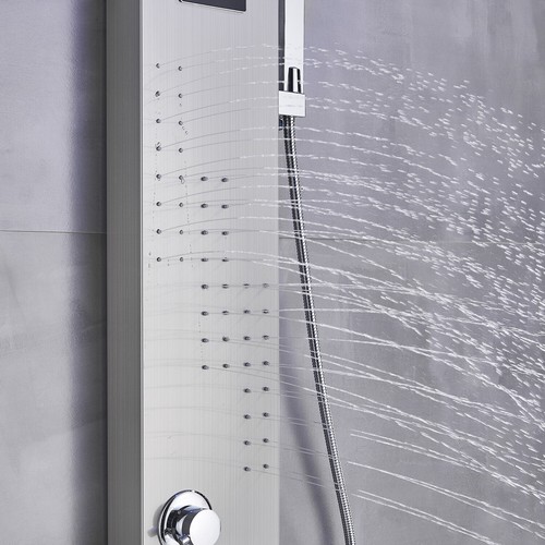 ELLO&ALLO Stainless Steel Shower Panel Tower Rain Massage System Sprayer Jets - Picture 152 of 357