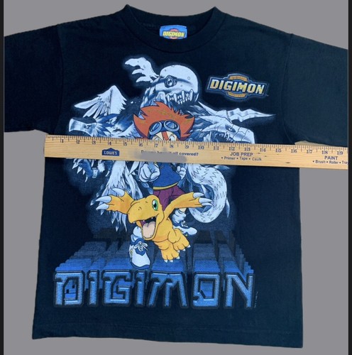 Tshirt Digimon vintage 1999 adolescenti taglia small 16" petto mostri digitali retrò - Foto 7 di 15