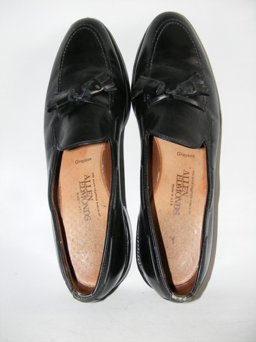 Allen Edmonds Drees Shoes Black Leather Men's Size 11.5 AAA N Loafer Slip On - Picture 10 of 12
