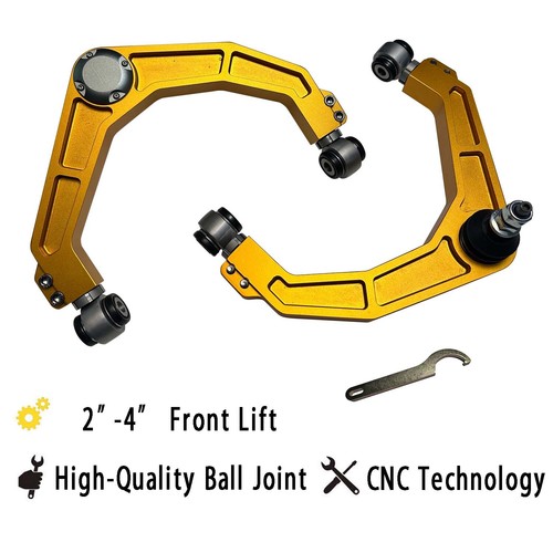 Brazos de control superiores de aluminio dorado para Dodge Ram 1500 2006-2022 4x4 elevación UCA de 2-4" - Imagen 3 de 11