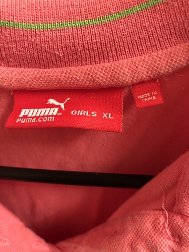 Puma - Girls Pink and Green Pleated Polo Tennis Dress - Size XL - Picture 4 of 10