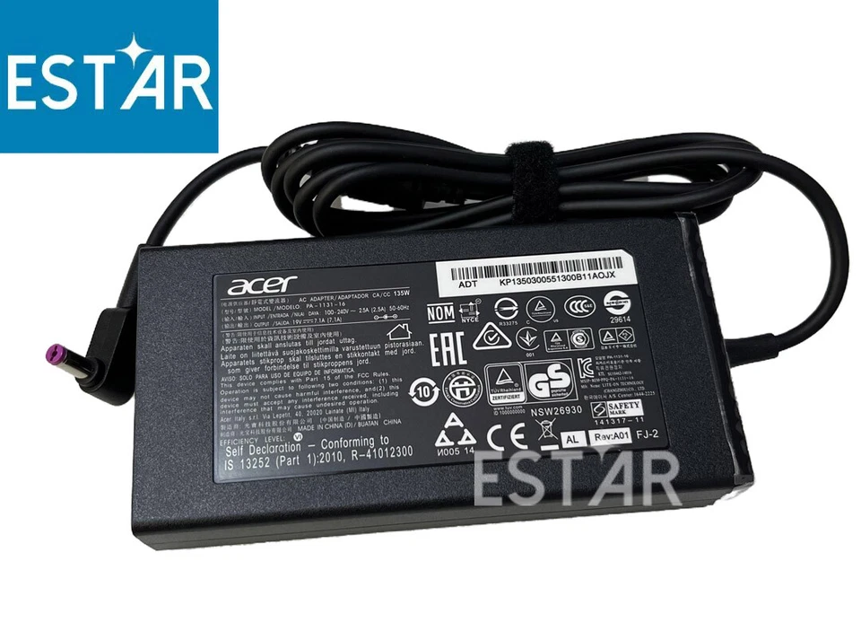 19V  135W Power Charger AC Adapter For Acer Nitro V ANV16-41-R5J0 ANV16-41-R2R4 - Image 2 of 4