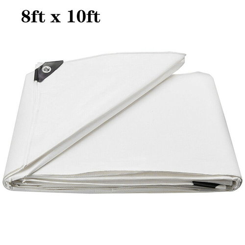Telo in polietilene bianco resistente 12 mil 20' x 20' telone tettoia copertura paralume - Foto 15 di 15