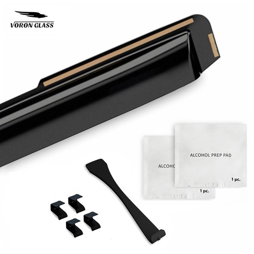 Sun Rain Visors Wind Rain Guards for 2017-2023 Subaru Impreza Hatchback - Picture 7 of 8