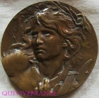 Med07320 - Art Nouveau Medal - Orpheus - Music by Coudray