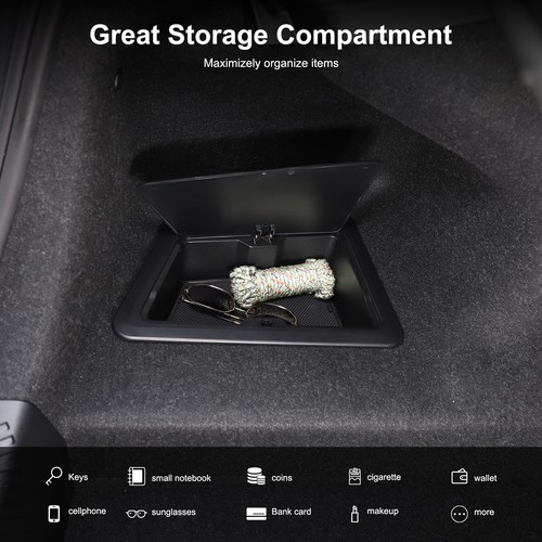 Bandeja de caja de almacenamiento lateral izquierdo maletero trasero ABS negro para BMW Serie 5 G60 i5 2024+ - Imagen 9 de 19