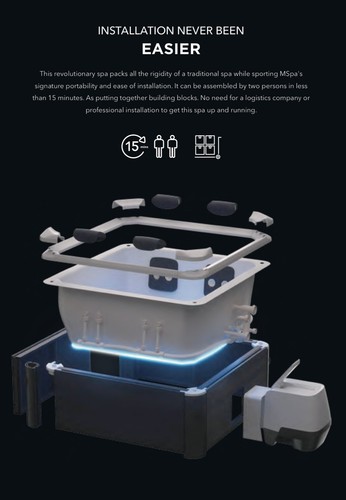 MSPA Oslo 4-6 Person Portable Hot Tub 13a Plug And Play F-OS063W !FREE DELIVERY! - Picture 16 of 24
