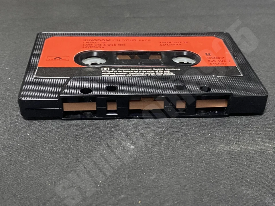 1989 Kingdom Come In Your Face Taiwan Ltd 10 Tracks Cassette Tape W/Insert Rare - Image 4 of 4