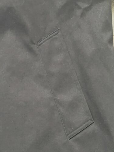 Jean-Paul Germain Coat Mens Size 56R Black Lined Topcoat Pockets Hidden Buttons - Picture 5 of 13