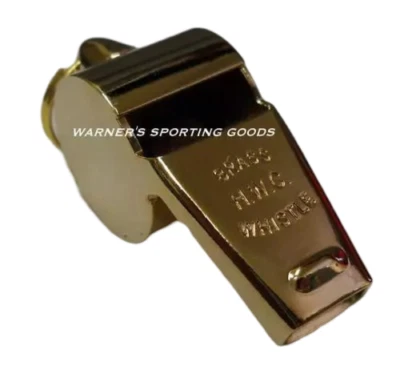 UNBRANDED//GENERIC HWC POLICE SECURITY WHISTLE GOLD PLATED BRASS
