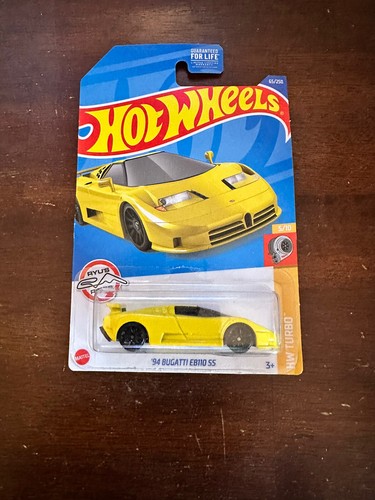 🔥Hot Wheels '94 Bugatti EB110 SS Yellow/ HW Turbo 5/10-65/250 Bundle Of 5 - Picture 3 of 6