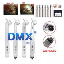 Dental 45° Degree Surgical High Speed Handpiece Turbine 2/4Holes/Burs DMXDENT 
