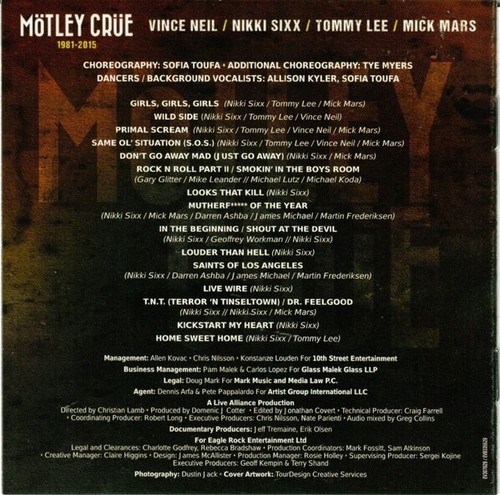 MOTLEY CRUE The End - Live In Los Angeles 2016 CD/BLU RAY 2 DISC SET CD+BLU RAY - Picture 3 of 12
