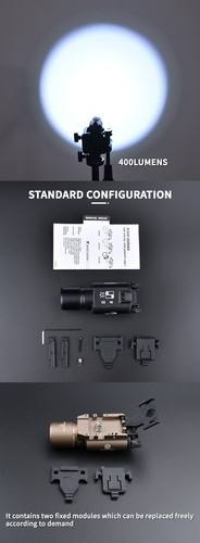 Taktische SF X300 Taschenlampe Pistole 400 LUMEN LED Waffenlicht - Bild 10 von 16