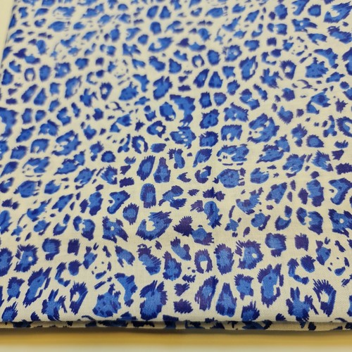 Abito 100% cotone popeline leopardato stampa animalier materiale artigianale tessuto al metro 44" - Foto 6 di 17