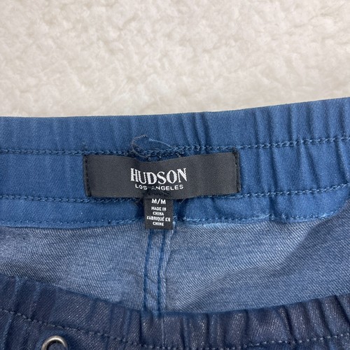 Hudson Blue Coated Utility Jogger Pants Womens Pull On Elastic Waist Size Medium - Picture 16 of 20