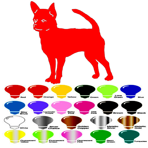 Chihuahua Dog Pet Decal Sticker for Macbook Laptop Car Window SUV Door Wall - Picture 6 of 9