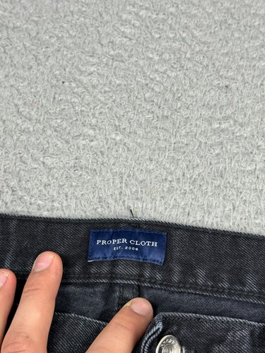 Proper Cloth The Japanese 11 Oz Jeans Mens 32x32* Black  Selvedge Slim Tapered - Picture 12 of 21