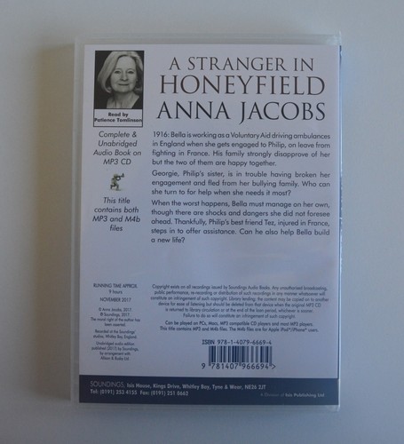 A Stranger in Honeyfield - Anna Jacobs - Unabridged Audiobook - MP3CD - Picture 2 of 2