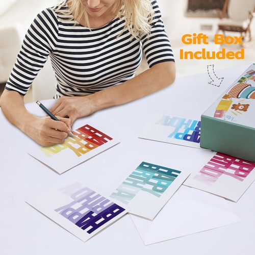 102 Pack Happy Birthday Cards Bulk Box Set With Envelopes 4 X 6 Inch Blank Insid - Picture 5 of 7