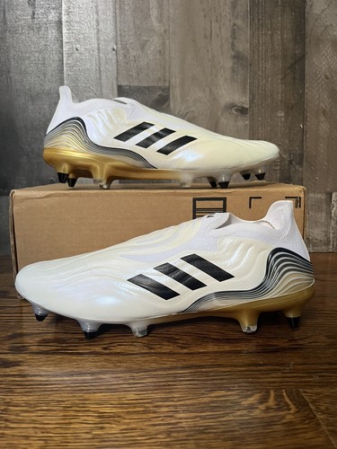 adidas Copa Sense + White Gold SG Soccer Cleats Men Sz 10.5 Soft Ground Cleat - Picture 2 of 8