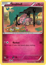 1x Snubbull 68/124 REVERSE HOLO XY Fates Collide Pokemon TCG Card LP