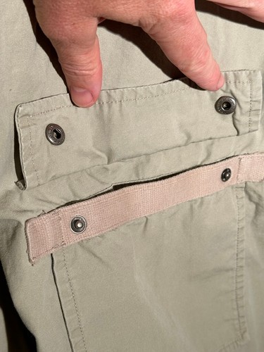 VINTAGE 1990s Nautica Civvies Streetwear Jacket w/Cargo Pockets - Khaki Hoodie - Picture 5 of 12