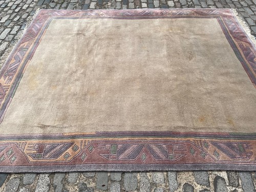 A GORGEOUS OLD HANDMADE ORIENTAL INDIAN NEPAL TRADITION CARPET (284 x 240 cm )* - Picture 3 of 14