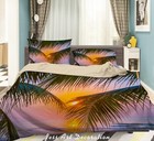 3D Tropical Sunset Landscape Quilt Cover Set Bedding Sets Pillowcases Queen