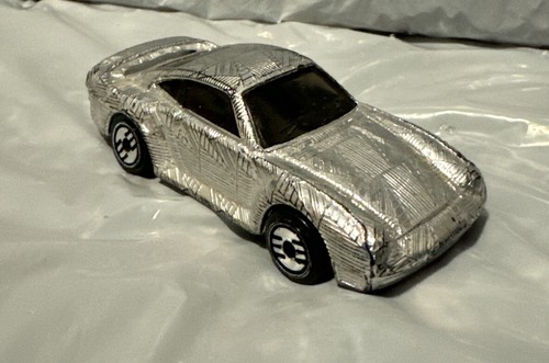 1987 Hot Wheels Gleam Team PORSCHE 959 Chrome Silver Textured Car Malaysia - Picture 3 of 8