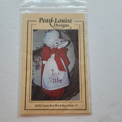 Suzie rot Arbeitstasche Halter Muster Perlen Louise Designs #333 - Bild 2 von 3