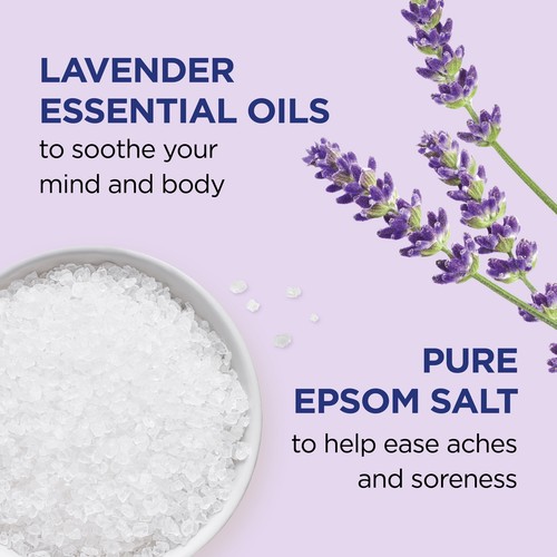 Epsom Salt Magnesium Soak, Soothe & Sleep with Lavender, 3 lbs - Picture 3 of 9