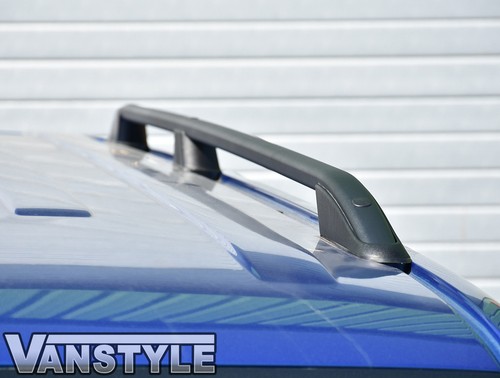 FITS VW T5 T5.1 TRANSPORTER SWB 03 15 BLACK ROOF BARS RAIL BAR NO DRILL VAN - Picture 4 of 9