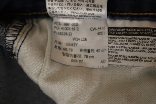 Levi's 711 Skinny Jeans Women's Size 24 Blue Denim Stretch - Picture 4 of 8