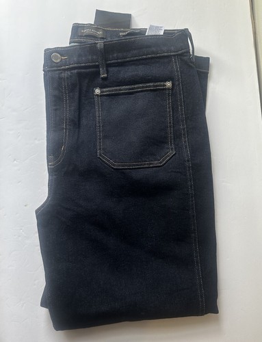 Banana Republic High Rise Straight Jeans Patch Pockets Women's 32 NWT - Picture 2 of 11