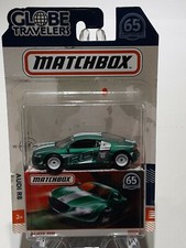2018 Matchbox Globe Travelers Audi R8 65th Anniversary Green/Carbon Fiber