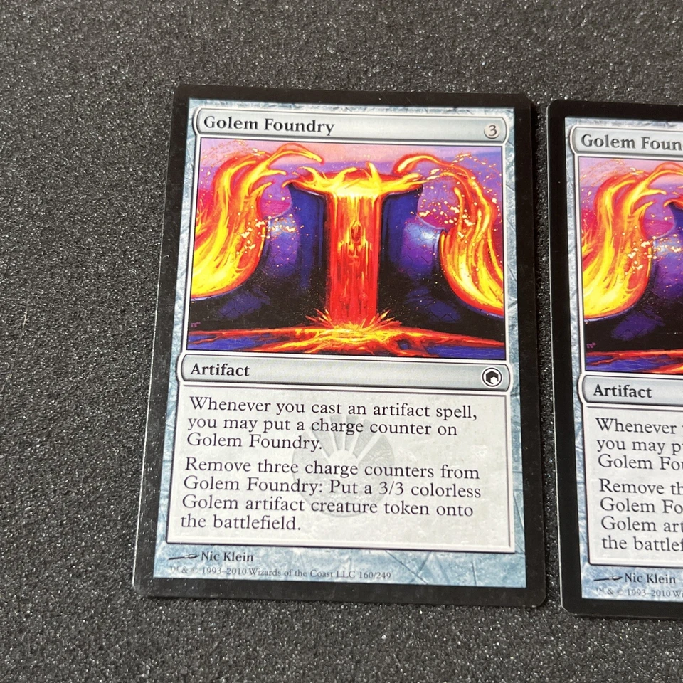 Golem Foundry Magic The Gathering Mtg Artifact Scars of Mirrodin Card 2 - Image 2 of 4