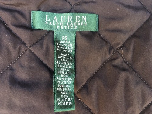 Women’s Lauren Ralph Lauren Brown Plaid Vest Size PS - Picture 3 of 10