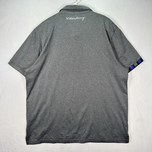 Lot (2) William Murray Golf Polo Shirts Men 2XL Short Sleeve Blue Gray Geometric - Picture 5 of 19