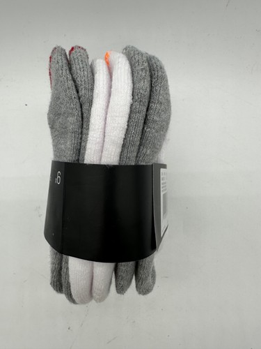 NEW 6 PAIR PACK NIKE KIDS NIKE NO SHOW CUSHIONED SOCKS SIZE 7C-10C WHITE /GREY - Picture 2 of 4