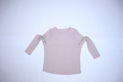 Old Navy Plush Long Sleeve Rib Knit Slim Fit T-Shirt Icelandic Mineral Womens 2X - Picture 3 of 12